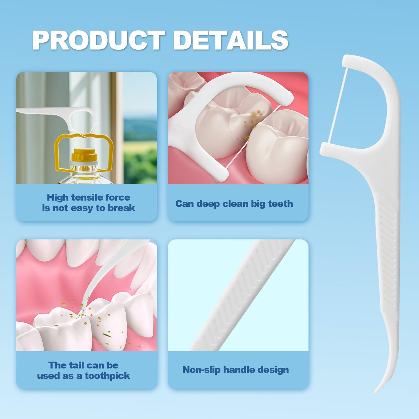 Ceonam 10 Pack Flosser Dispenser – Dental Floss Case & Travel Floss Picks