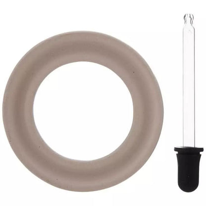 Ceramic Light Bulb Fragrance Ring with Dropper – 4.5-inch Diffuser