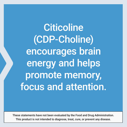 Life Extension Citicoline (CDP-Choline) – 60 Vegetarian Capsules
