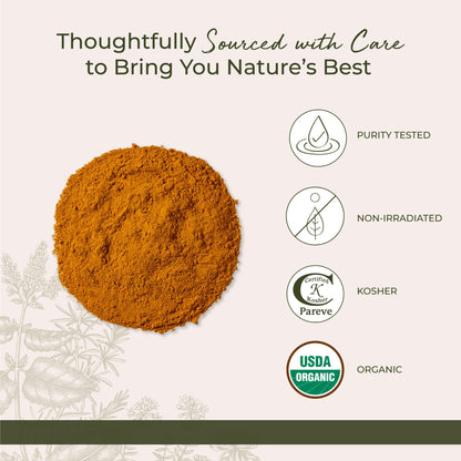 Starwest Organic Ground Turmeric Powder - 1 lb, Kosher, Non-GMO
