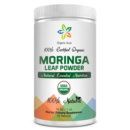 Certified Organic Moringa Leaf Powder - 1Lb | USDA Organic