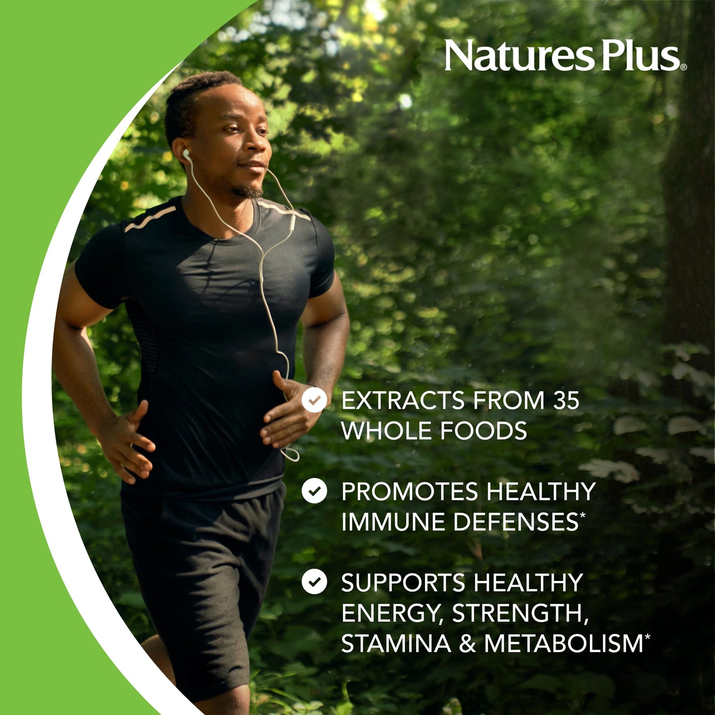 NaturesPlus Source of Life Garden Certified Organic Men's Multivitamin - 90 Vegan Tablets - 30 Servings