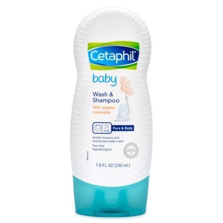 Cetaphil Baby Wash and Shampoo with Organic Calendula - 7.8 oz Pack of 4