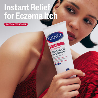 Cetaphil Eczema Restoraderm Flare-Up Relief Cream – 8 oz, 48-Hour Hydration, Steroid-Free