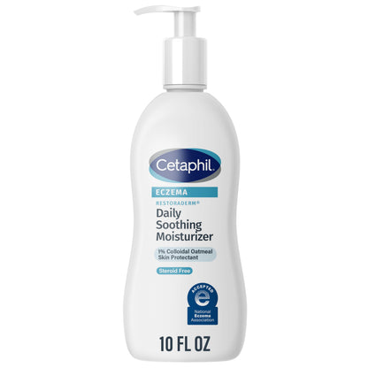 Cetaphil Restoraderm Soothing Moisturizer for Eczema-Prone Skin | 10 oz, Fragrance-Free