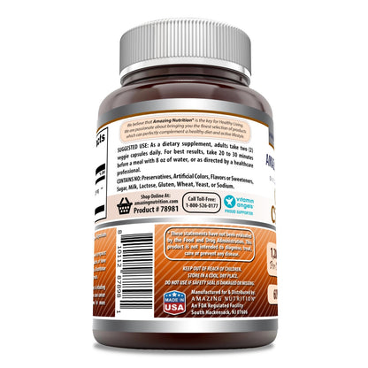 Amazing Formulas Ceylon Cinnamon 1200 mg – Veggie Capsules, Non-GMO, Gluten Free, Made in USA | 60 Count