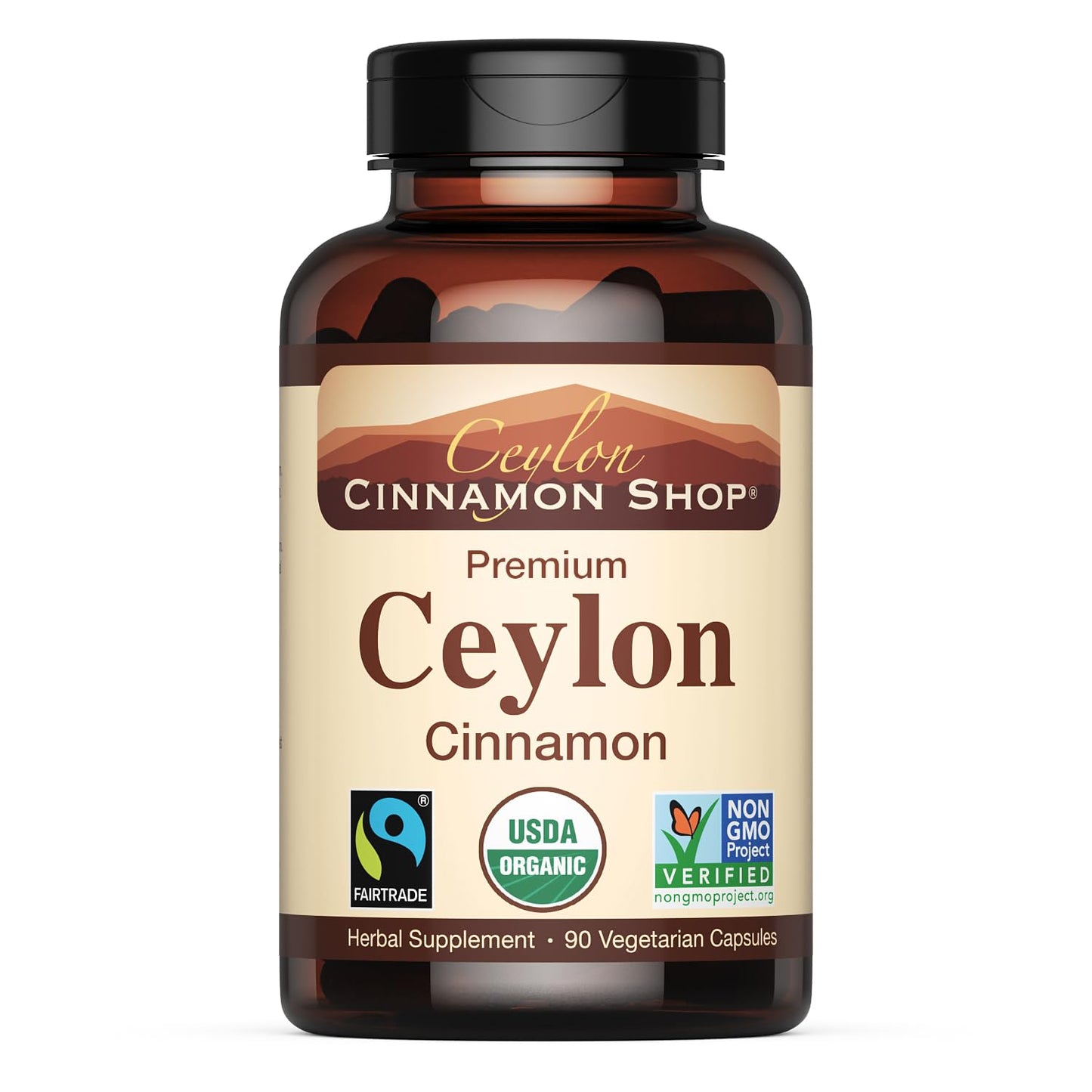 Ceylon Cinnamon Shop – Organic Ceylon Cinnamon Supplement, 90 Capsules