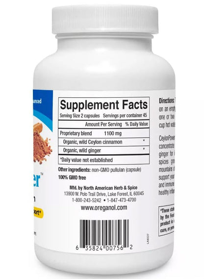 CeylonPower 90 Capsules - North American Herb & Spice