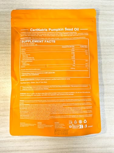 CFHQXSZ Pumpkin Seed Oil with Saw Palmetto Capsules — Cold Pressed, 300 Softgels for Prostate & Hair Health | Non-GMO, Soy Free, Gluten Free