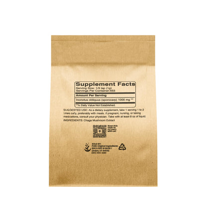 Chaga Extract Powder (1 lb) – Pure Original Ingredients Mushroom Supplement | Always Pure
