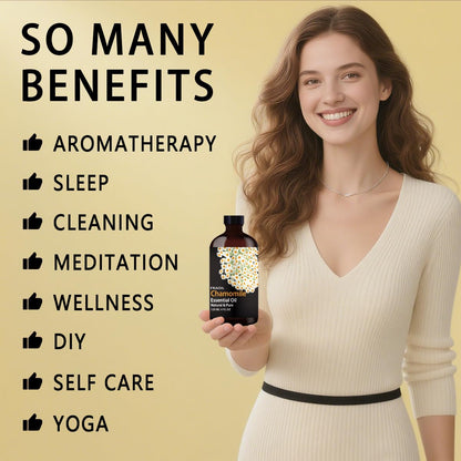 Chamomile Essential Oil 4 oz (120 ml) – Diffuser & DIY | FRAOIL