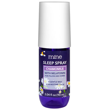 Chamomile Inspired Sleep Spray with Melatonin – Relaxing Lavender & Cedarwood Pillow Mist