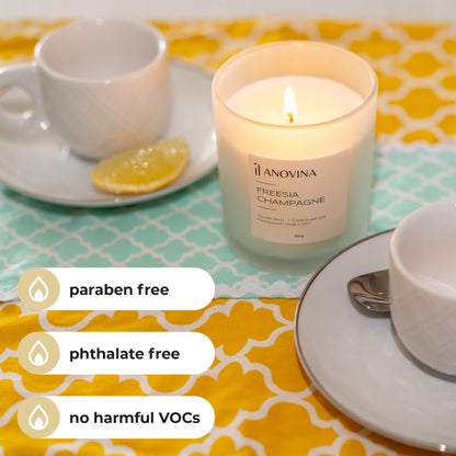 Champagne Toast Candle Gift - Freesia & Champagne Scent | Made in USA