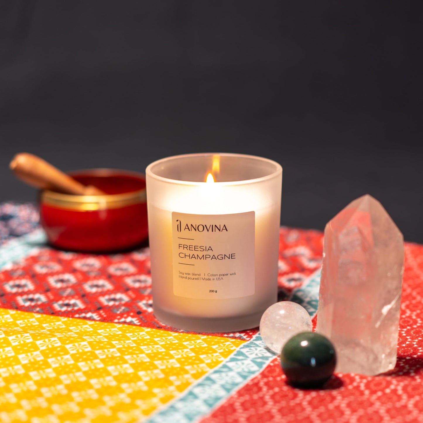 Champagne Toast Candle Gift - Freesia & Champagne Scent | Made in USA