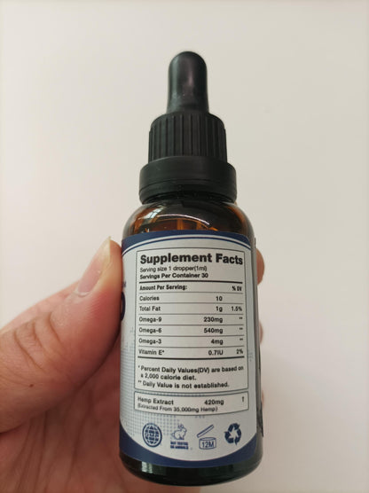 CHANUBITO 4 Pack Omega Oil Drops – Organic High Potency