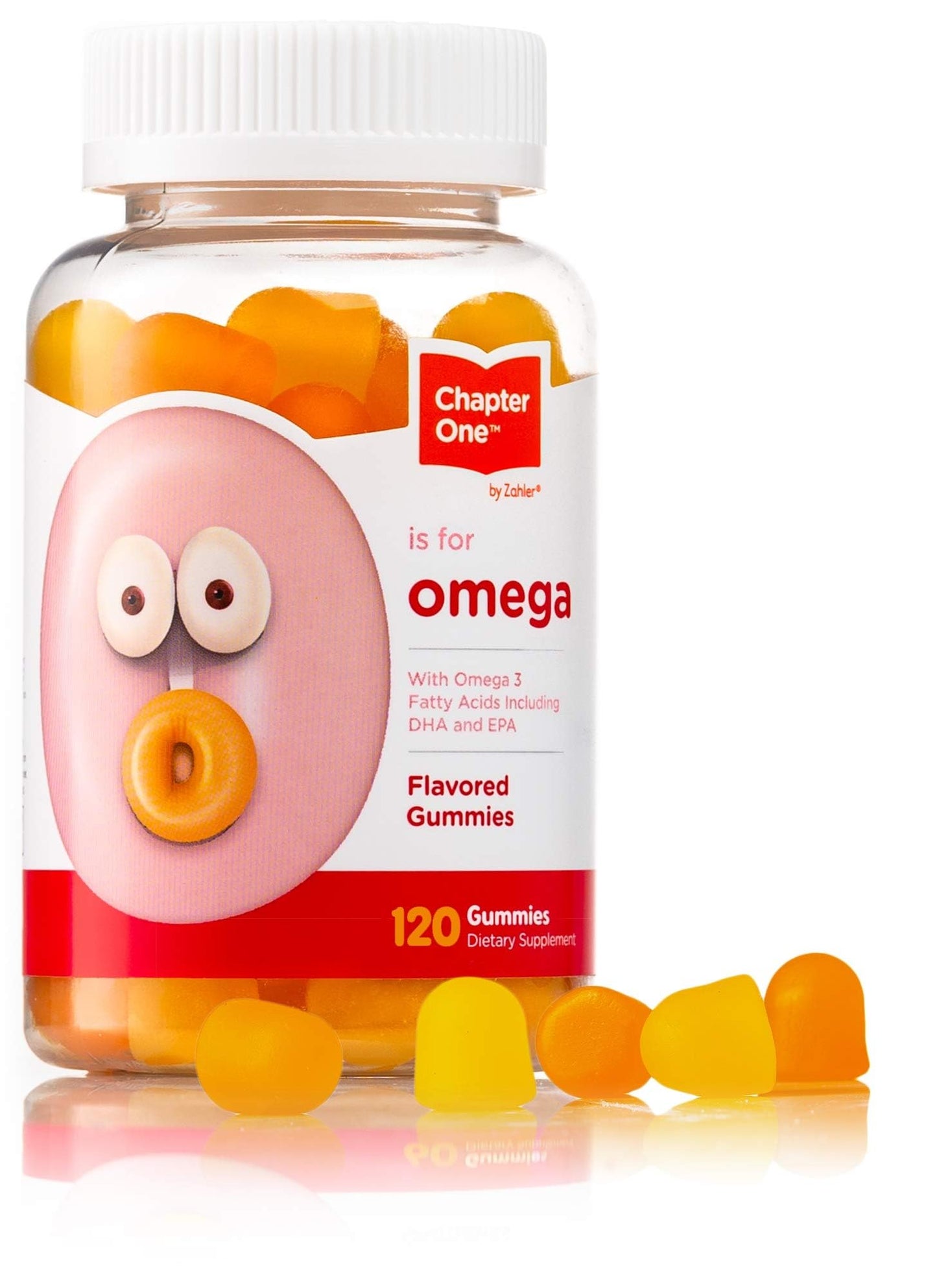 Chapter One Omega Gummies for Kids – Great Tasting, Kosher (120 Flavored Gummies)