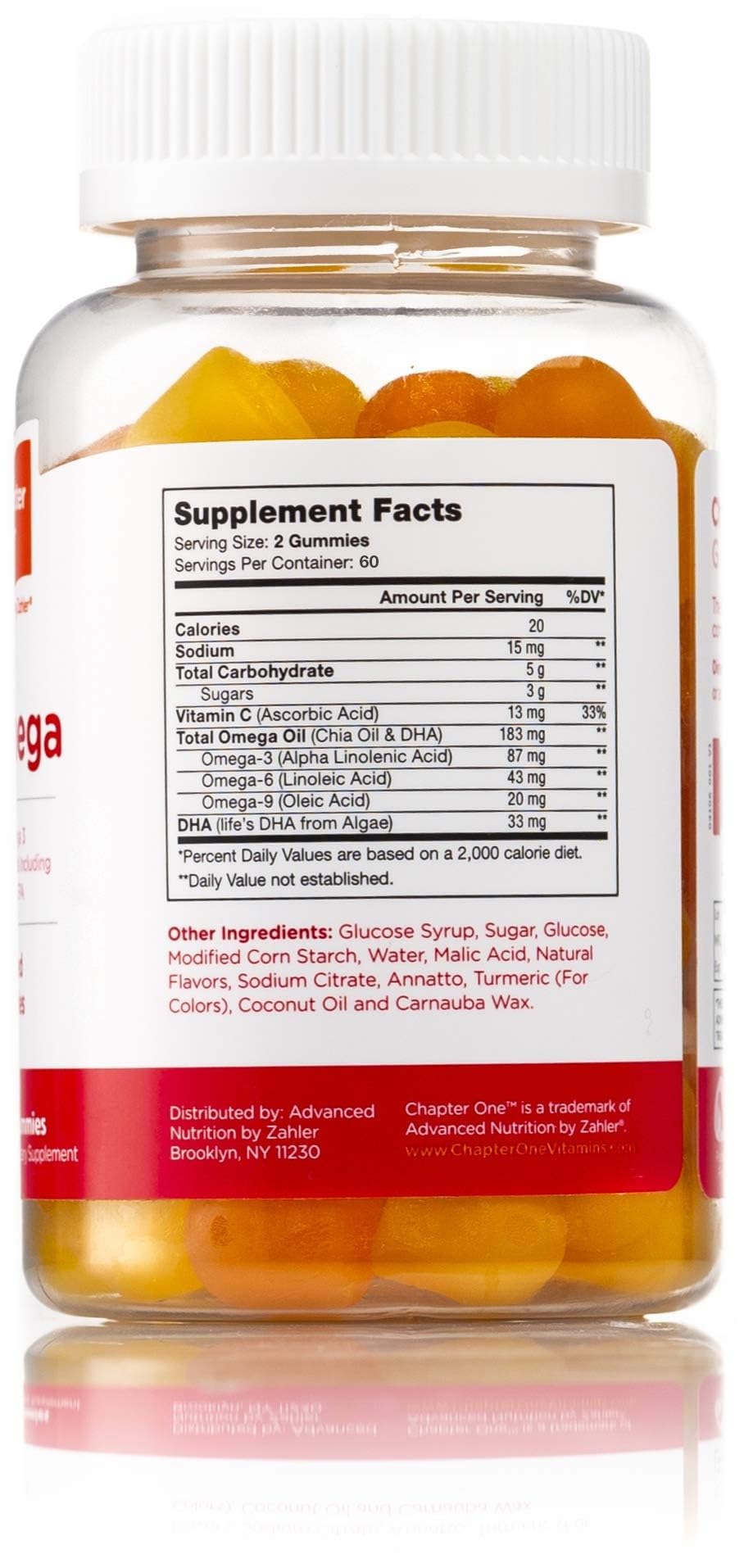 Chapter One Omega Gummies for Kids – Great Tasting, Kosher (120 Flavored Gummies)
