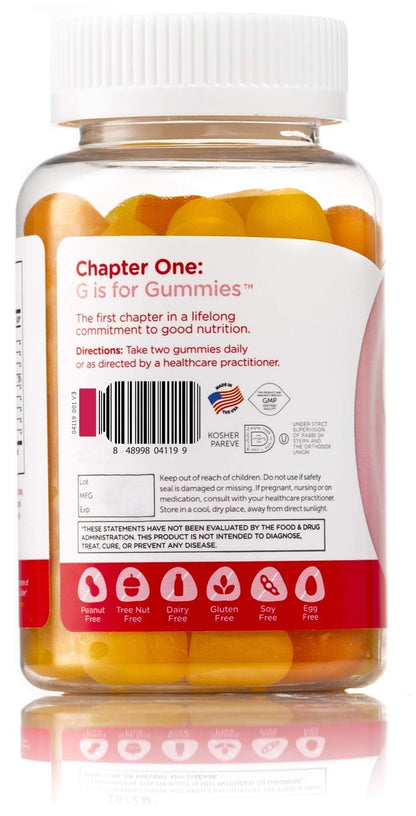 Chapter One Omega Gummies for Kids – Great Tasting, Kosher (120 Flavored Gummies)