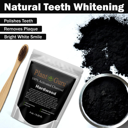Activated Charcoal Powder 1 lb – Hardwood, Food Grade, Kosher, Non-GMO | Teeth Whitening & Skincare