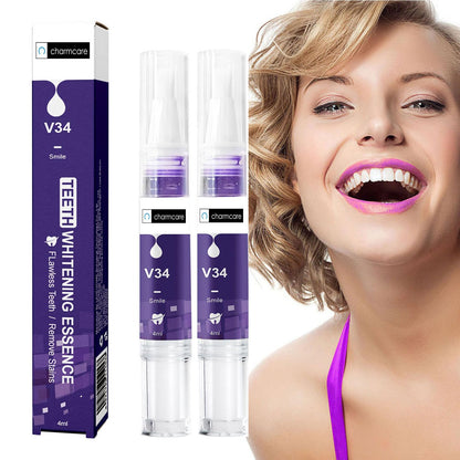 CharmCare Teeth Whitening Gel Pen - Color Correcting, No Sensitivity, Travel-Friendly (2PCS)