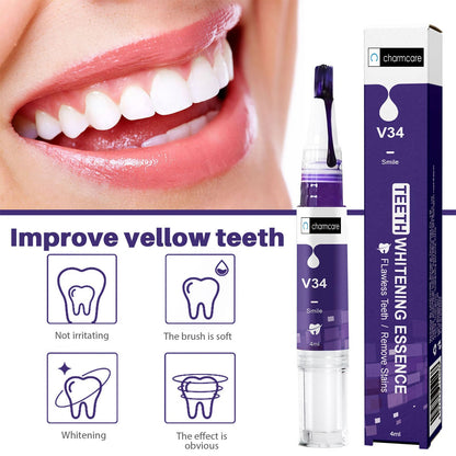CharmCare Teeth Whitening Gel Pen - Color Correcting, No Sensitivity, Travel-Friendly (2PCS)