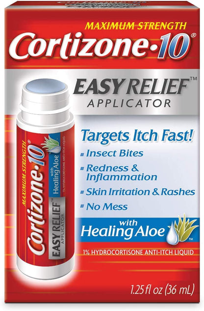 Cortizone-10 Easy Relief Applicator Anti-Itch Liquid 1.25 oz — Chattem