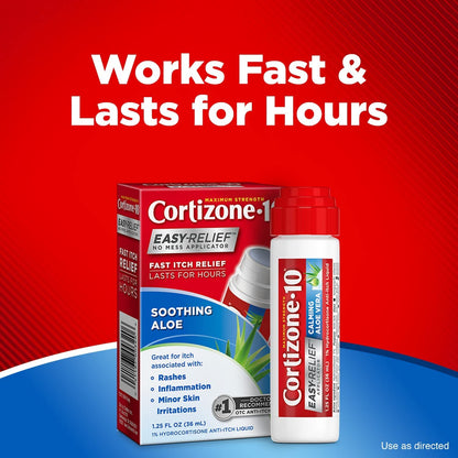 Cortizone-10 Easy Relief Applicator Anti-Itch Liquid 1.25 oz — Chattem