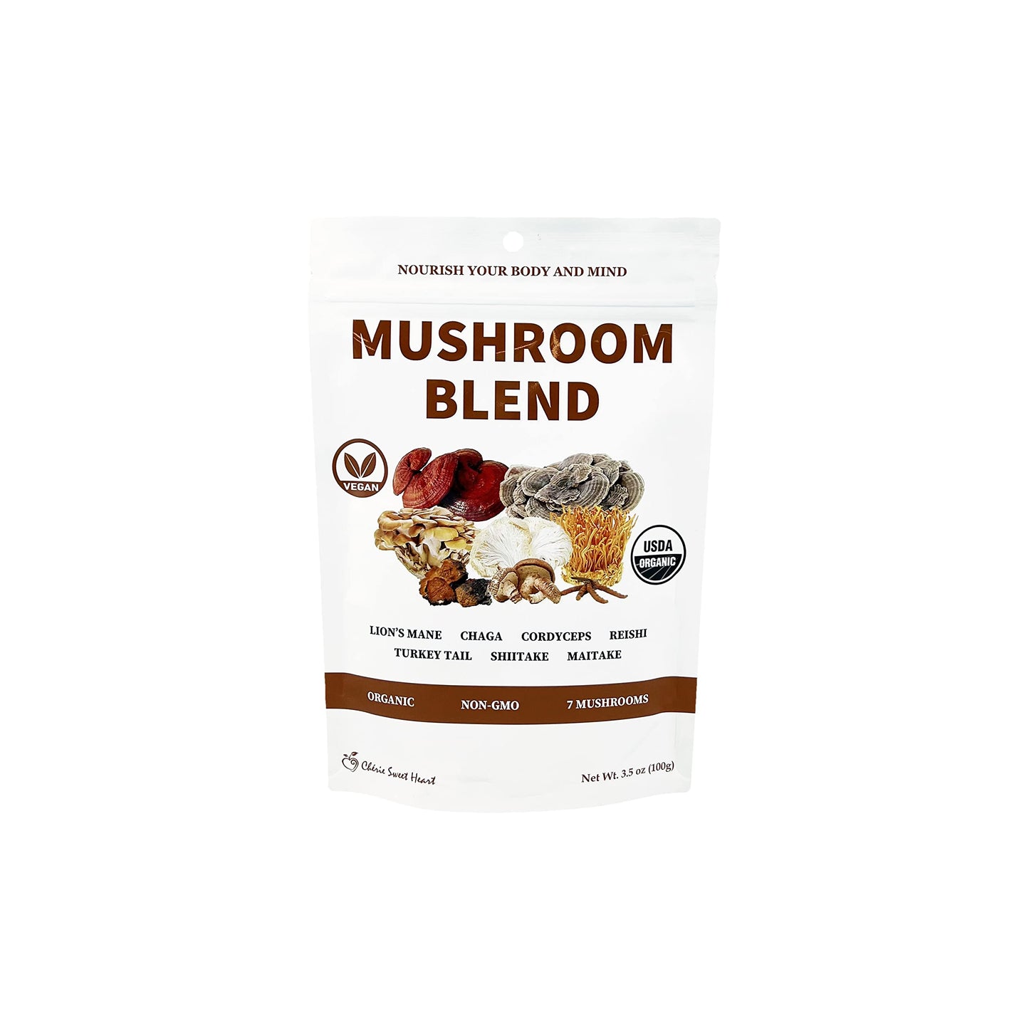 Cherie Sweet Heart 7 Mushroom Extract Powder – Organic Superfood