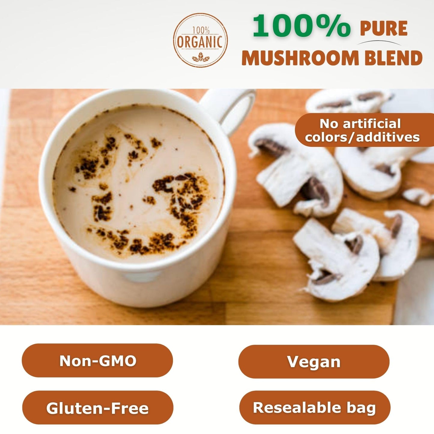 Cherie Sweet Heart 7 Mushroom Extract Powder – Organic Superfood