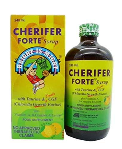 Cherifer Forte Syrup 240ml – Taurine & Double Chlorella Growth Factor