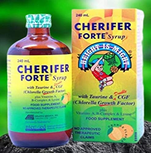 Cherifer Forte Syrup 240ml – Taurine & Double Chlorella Growth Factor