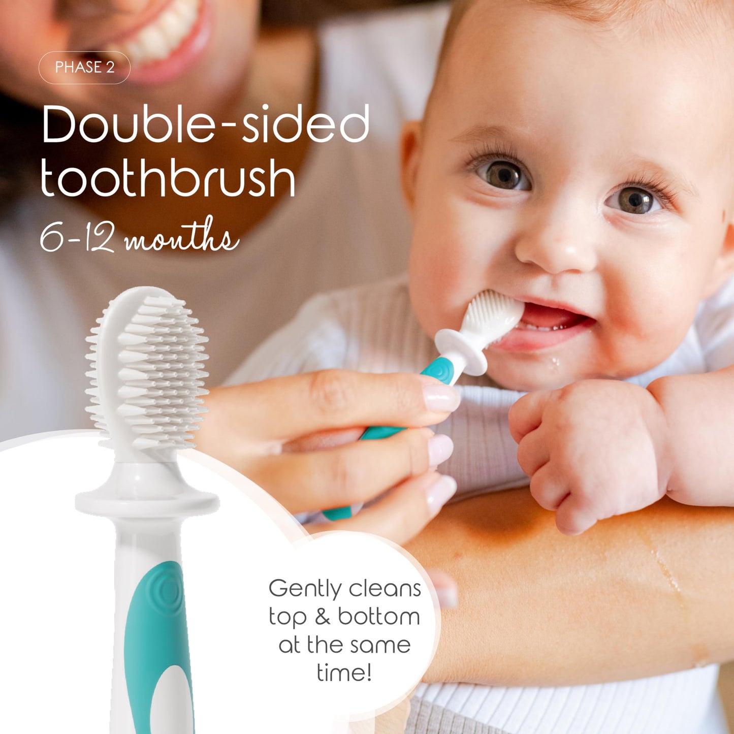 Cherish Baby Care Toothbrush Set (0-2y) - BPA-Free & Safety-Tested, 2023 Award Winner