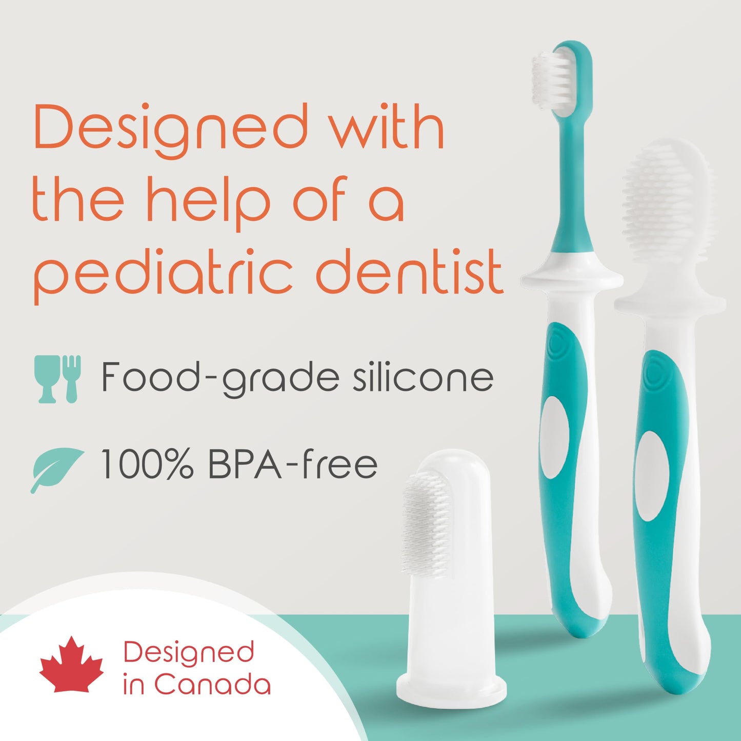 Cherish Baby Care Toothbrush Set (0-2y) - BPA-Free & Safety-Tested, 2023 Award Winner