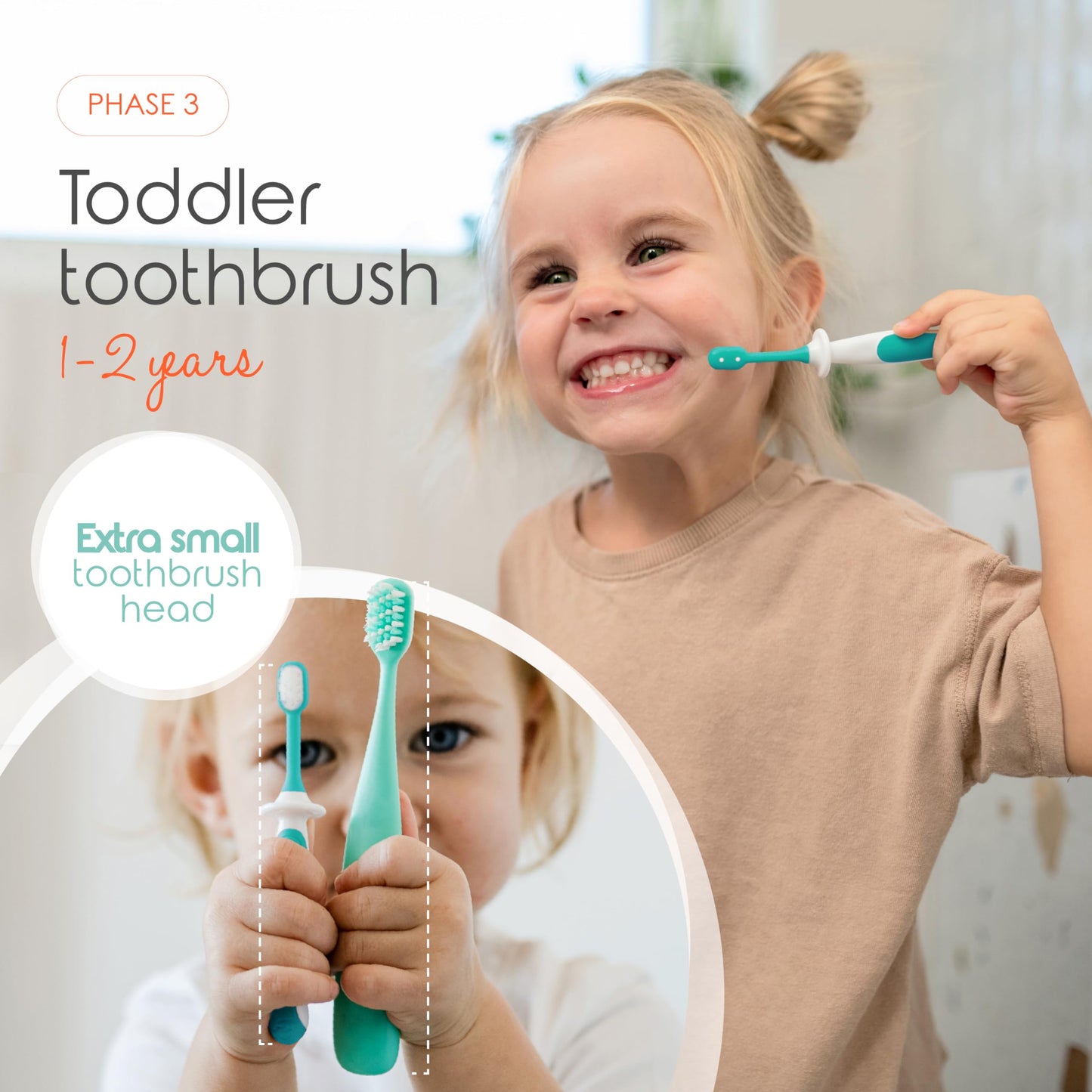 Cherish Baby Care Toothbrush Set (0-2y) - BPA-Free & Safety-Tested, 2023 Award Winner