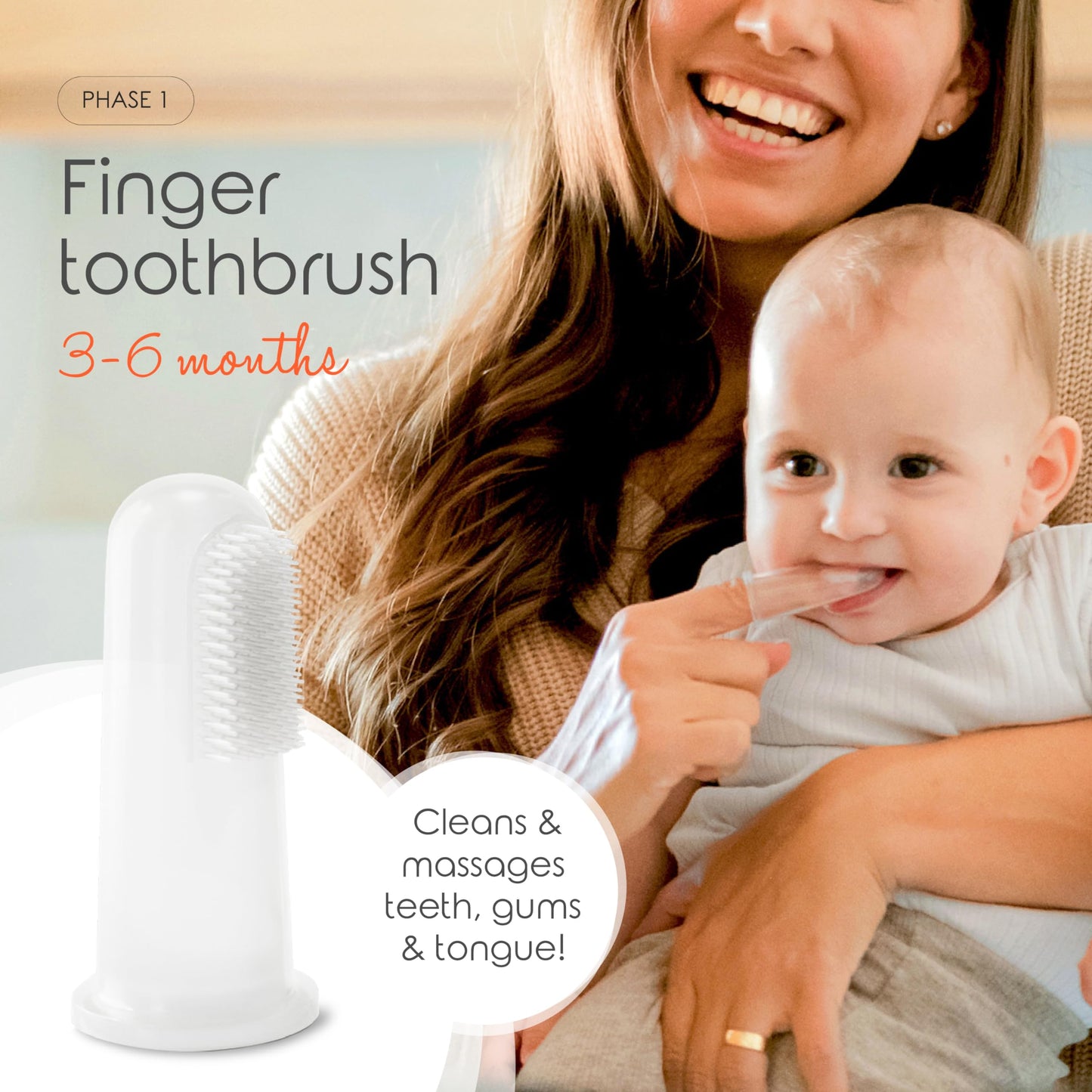 Cherish Baby Care Toothbrush Set (0-2y) - BPA-Free & Safety-Tested, 2023 Award Winner