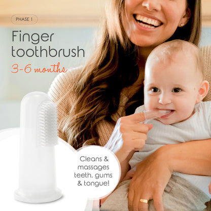 Cherish Baby Care Toothbrush Set (0-2y) - BPA-Free & Safety-Tested, 2023 Award Winner