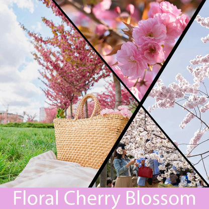 Cherry Blossom Candle | Romance & Spring, 8oz Soy Wood Wick