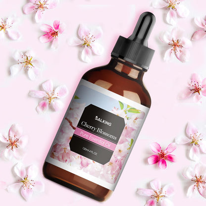 Cherry Blossom Essential Oil 120ml (4 Fl Oz) | SALKING Pure & Natural Fragrance Oils for Diffuser, Soap, Candle Making, Perfume