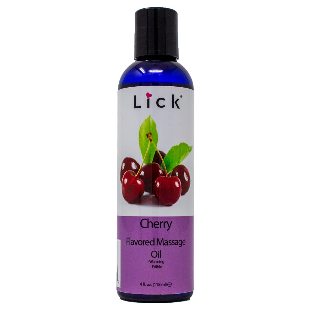 Cherry Flavored Massage Oil for Therapy – Aromatherapy & Vitamin E (4 oz)