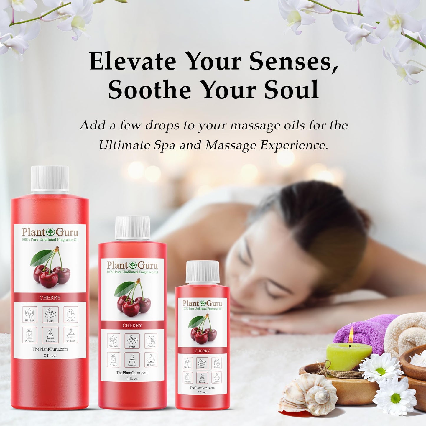 Cherry Fragrance Oil 8 fl oz | DIY Soap, Candles, Bath Bombs & More