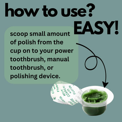 CHEVAUX Professional Strength Tooth Polish – Coarse Grit Mint (Pack of 10)