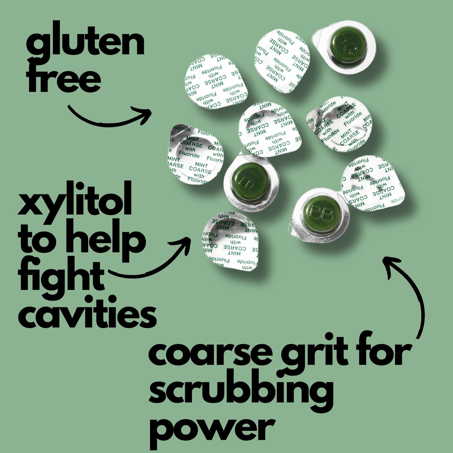 CHEVAUX Professional Strength Tooth Polish – Coarse Grit Mint (Pack of 10)