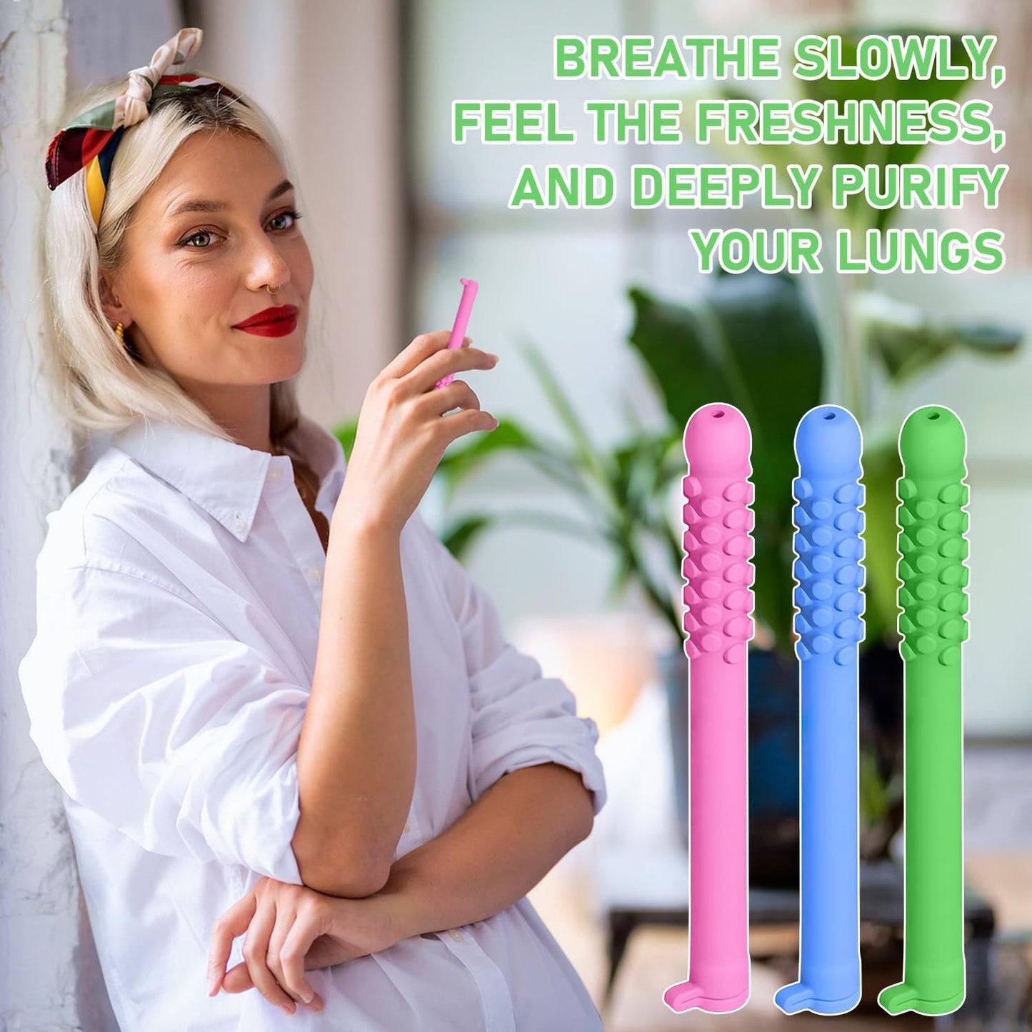 Chewable Essential Oil Breath Stick – Quit Smoking Breather Sticks (3Pcs)