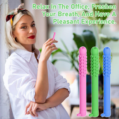 Chewable Breather Sticks – Quit Smoking, Essential Oil Breath, Fruity Craving Relief (3 PCS)