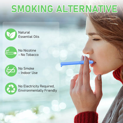 Chewable Essential Oil Breath Stick (3Pcs) – Chewable Breather Sticks for Focus & Stress Relief