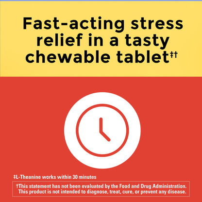 Nature Made L-Theanine 200mg Chewables – Stress Relief, 50-Day Supply