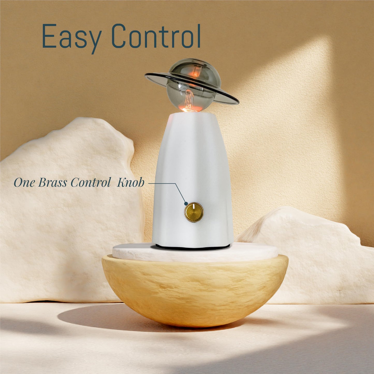 CHEZARTEMIS Scarecrow Glass Essential Oil Diffuser – Waterless, Rechargeable & Quiet