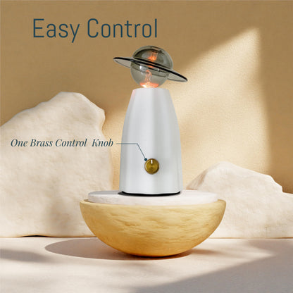 CHEZARTEMIS Scarecrow Glass Essential Oil Diffuser – Waterless, Rechargeable & Quiet