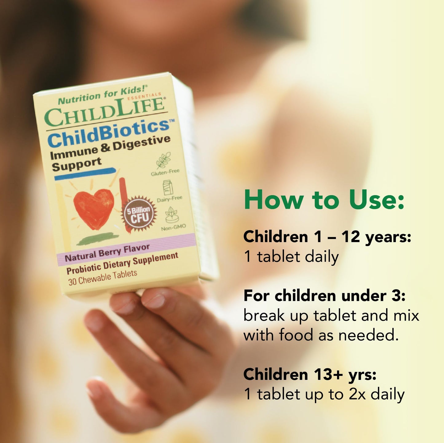CHILDLIFE ESSENTIALS Childbiotics Probiotic for Kids | Immune & Digestive Health