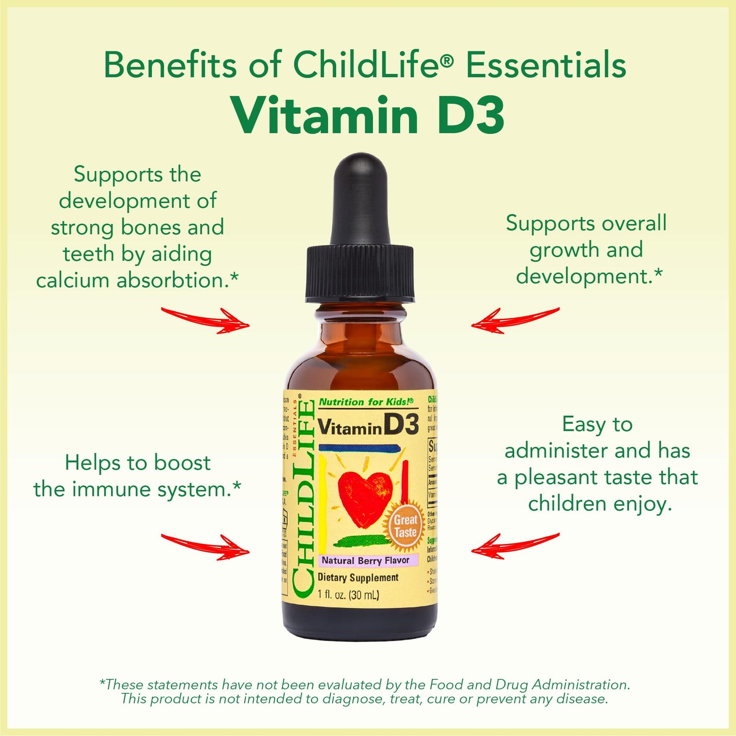 CHILDLIFE ESSENTIALS Immune Support 4-Pack – Liquid Vitamins for Kids, Infants & Toddlers (D3, C, First Defense, Echinacea)